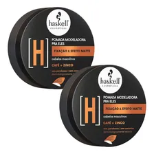 Kit 2 Pomada Haskell Homem Modeladora 55gr Foto mini 1