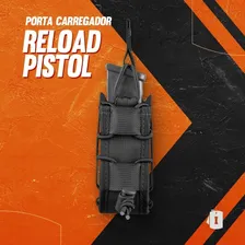 Kit 2 Porta Carregador Pistola Reload Invictus Modular Molle Cor Preto Foto mini 4