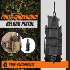 Kit 2 Porta Carregador Pistola Reload Invictus Modular Molle Cor Preto Foto mini 3