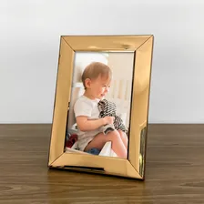 Kit 2 Porta Retratos Minimalistas Rosé Gold 10x15 Elegance Foto mini 4