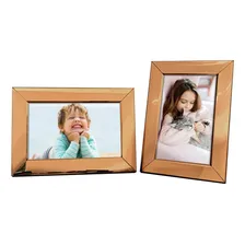 Kit 2 Porta Retratos Minimalistas Rosé Gold 10x15 Elegance Foto mini 1