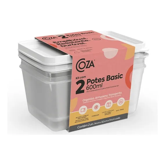 Kit 2 Potes Basic Natural Foto 1