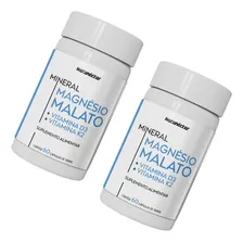 Kit 2 Potes Magnésio Dimalato Vit D3+k2 Natural 120 Cápsulas Sabor Magnésio Dimalato + Vitamina D3k2 Foto mini 1