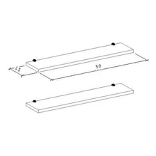 Kit 2 Prateleiras 50 X 15 Mdf Foto mini 3