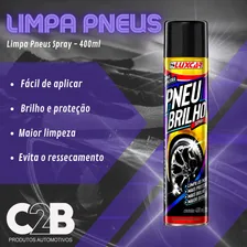 Kit 2 Pretinho Spray Limpa Revitaliza Pneu Brilho Prolongado Foto mini 2