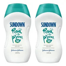 Kit 2 Protetor Solar Sundown Praia Piscina Fps50 120ml Foto mini  3