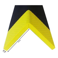 Kit 2 Protetores Coluna Quina Pilastra Garagem Estacionamento Eva Autocolante Carro Anti-batida Preto/Amarelo Foto mini 4