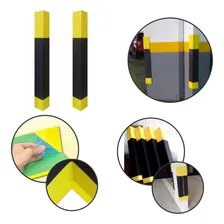 Kit 2 Protetores Coluna Quina Pilastra Garagem Estacionamento Eva Autocolante Carro Anti-batida Preto/Amarelo Foto  mini 1