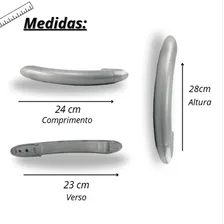Kit 2 Puxadores Geladeira Electrolux Completo 67491368 Re26 Foto mini 3