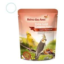 Kit 2 Ração Extra Gold Calopsita Frutas Reino Das Aves 400g Foto mini 2