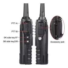 Kit 2 Rádio Ht Comunicador Baofeng Dual Band Uv82 Rádio Fm Foto mini 3