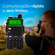 Kit 2 Rádio Ht Dual Band Uhf E Vhf Baofeng Uv5r Rádio Foto mini 4