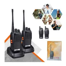 Kit 2 Radio Ht Uhf 16 Canais Comunicador Profissional 777s Foto mini  2