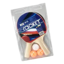 Kit 2 Raquetes 3 Bolinhas TĂȘnis De Mesa Ping Pong Foto mini 1