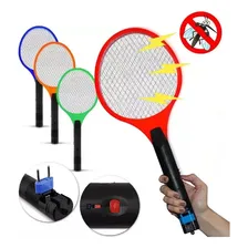 Kit 2 Raquetes Elétrica Mata Pernilongo Dengue Recarregável Cor Sortida 110V/220V Foto  mini 1