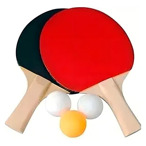Kit 2 Raquetes Para Ping Pong 3 Bolinhas Foto 1