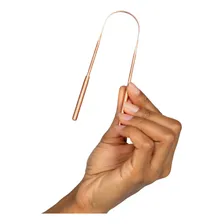 Kit 2 Raspadores Limpador Língua Antibacteriano Cobre Alva Foto mini  2