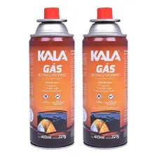 Kit 2 Refil Cartucho Gás Butano Maçarico Fogareiro 227g Kala Foto mini 2