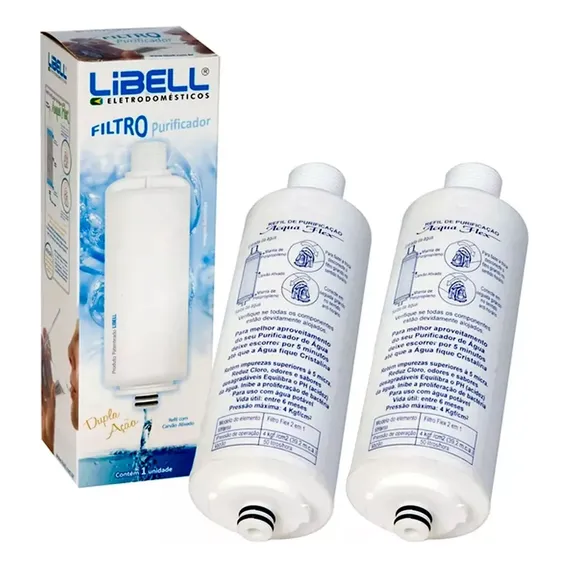 Kit 2 Refil Filtro Libell Purificador Acqua Flex Foto 1