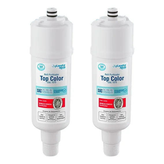 Kit 2 Refil Filtro Planeta Água Topcolor Compatível Colormaq Foto 1