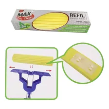 Kit 2 Refil Mop Rodo Mágico Absorvente Limpeza Dobravel Foto mini 2