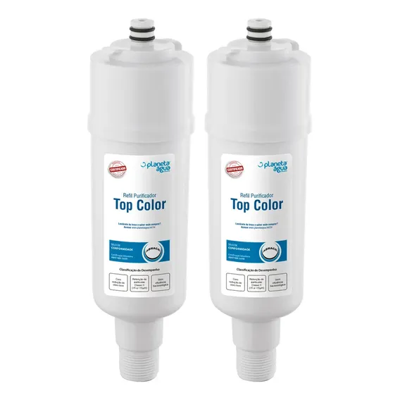 Kit 2 Refil Top Color Compatível Purificador Colormaq Cor Branco Foto 1