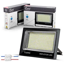 Kit 2 Refletor Led Holofote 400w Smd Mini Ip67 Bivolt Branco Frio Foto  mini 1