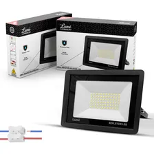 Kit 2 Refletor Led Holofote Smd Flex 200w Bivolt Ip67 Branco Frio Foto mini 1