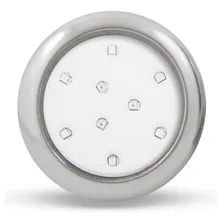 Kit 2 Refletor Led Piscina 9w Rgb Inox + Central Compacta Rosca 1 2 Foto mini  2