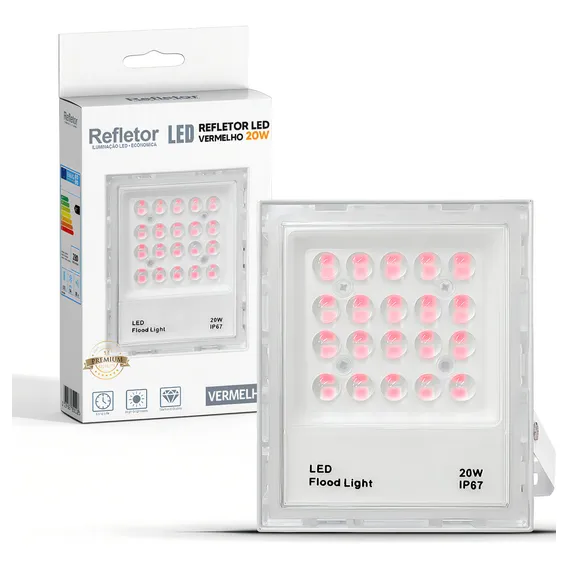 Kit 2 Refletor Led VLX Iluminação Led 105 Refletor Holofote 20W - Foto 1