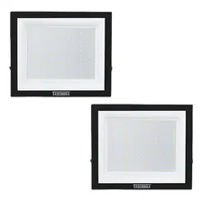 Kit 2 Refletor Taschibra Tr Led 150w Preto 6500k Bivolt Ip65 Foto mini 1