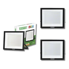 Kit 2 Refletor Taschibra Tr Led 150w Preto 6500k Bivolt Ip65 Foto mini 2