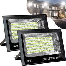 Kit 2 Refletores Led 200w Branco Frio 6500k Arasem Refletores Led 01340 Foto mini  2