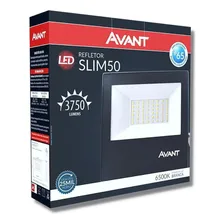 Kit 2 Refletores Led 50w Bivolt Branco Frio 6500k Avant Foto mini 2