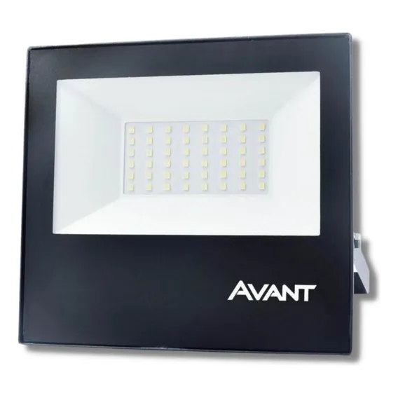 Kit 2 Refletores Led 50w Bivolt Branco Frio 6500k Avant Foto 1