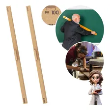 Kit 2 Régua Madeira Mdf Natural 100 Cm Com Pegador - Souza Cor Marrom Foto  mini 1