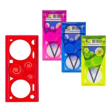 Kit- 2 Réguas Mágicas Espirógrafo Mandala Spirograph Desenho Foto mini 4