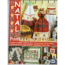 Kit 2 Revistas Bordado Ponto De Cruz Agulha De Ouro Natal Foto mini 2