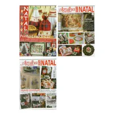 Kit 2 Revistas Bordado Ponto De Cruz Agulha De Ouro Natal Foto mini 1