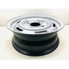 Kit 2 Rodas Ferro Aro 14 Brasilia Ls Fusca Gurgel 4x130 Cor Prata Foto mini 4