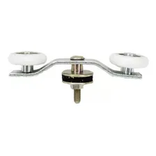 Kit 2 Roldana Dupla Reforçada Porta Grande Vidro Temperado Foto mini 4
