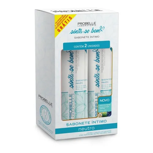 Kit 2 Sabonetes Íntimos 250ml Probelle Foto 1
