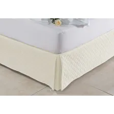 Kit 2 Saia Para Cama Box Casal Super King Cinza E Preta Cor Marrom E Palha Foto mini 2