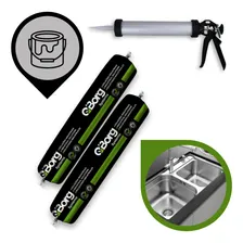 Kit 2 Selante Adesivo Pro Cubas Uso Profissional Pia 1,6kg Foto  mini 1