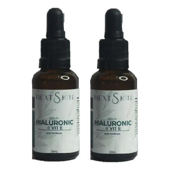 Kit 2 Sérum Acido Hialurônico Puro Com Vitamina E Next Skin Tipo De Pele Todas Foto 1