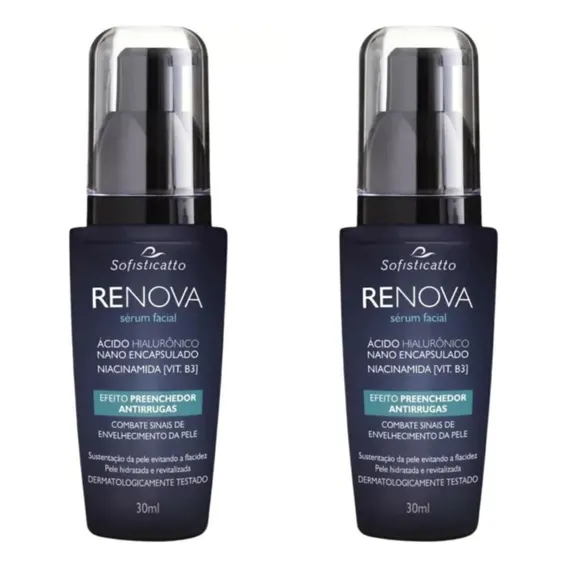 Kit 2 Serum Facial Anti Rugas Linha Expressão Rejuvescene Foto 1