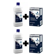 Kit 2 Shampoo + 2 Sabonete Clorexidina Dugs Anti Septico Foto  mini 1
