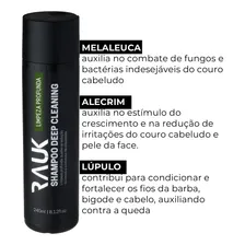 Kit 2 Shampoo Anticaspa Masculino Cabelos Oleosos Rauk 240ml Foto mini 4
