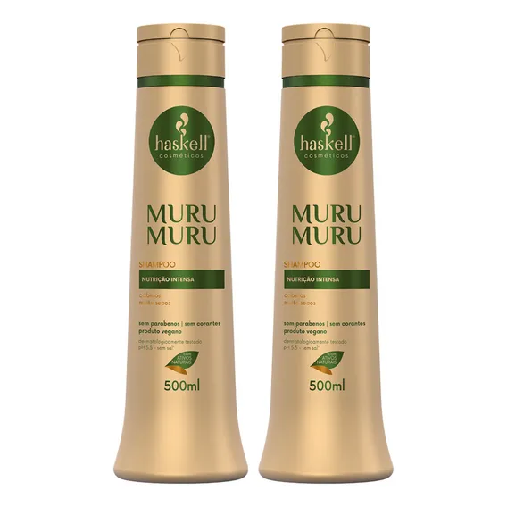 Kit 2 Shampoo Haskell Murumuru 500ml Foto 1