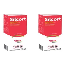 Kit 2 Silcort Anti-inflamatório Inj Bovino Suíno 50ml Vansil Foto mini 1